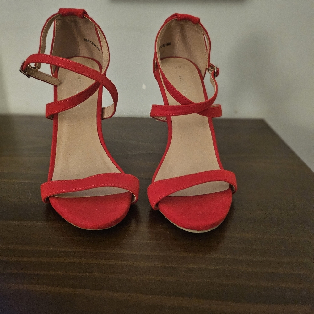 Lulu's Red Strappy Heels